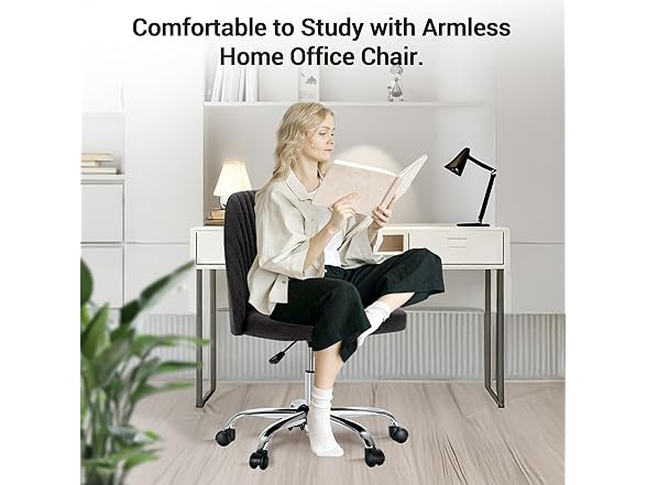 YSSOA Office Desk Chair with Back and Wheels