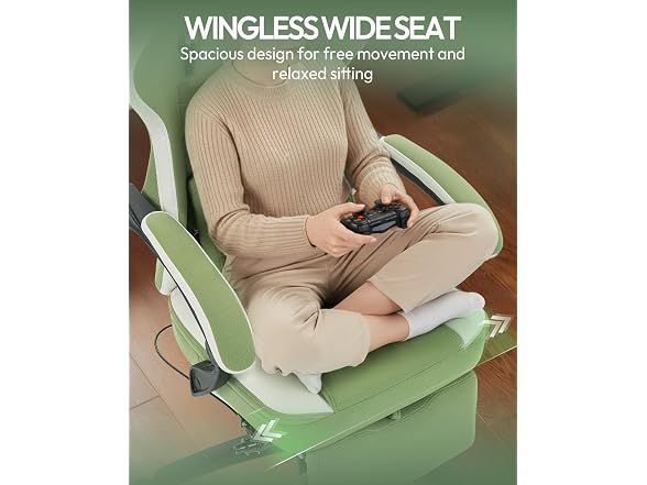 Dowinx Fabric Gaming Chair Green