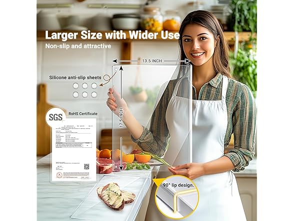 Gracenal 3PCS Acrylic Cutting Board