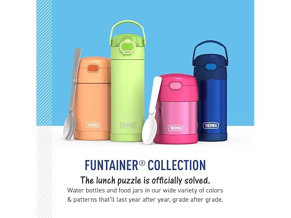 THERMOS Water Bottle with Straw, 12oz, Moana 2