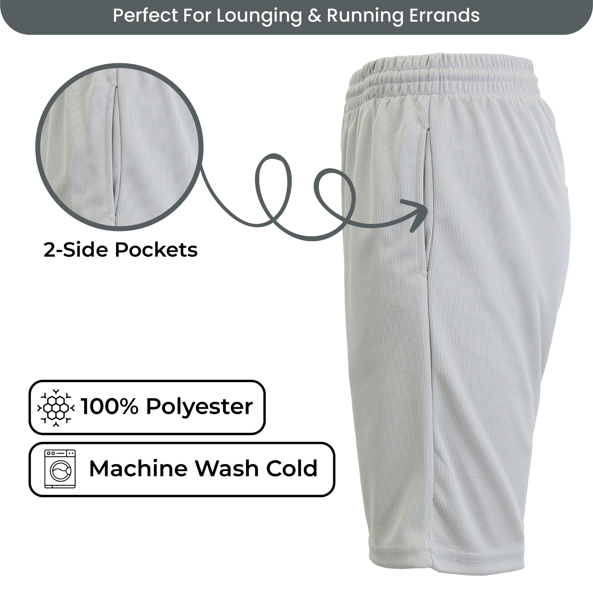 6-Pack Active Mesh Shorts (Sizes, S-5XL) - Gallery 15