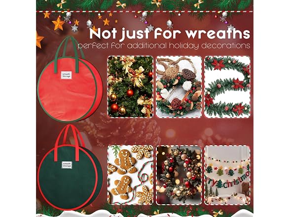 Criusia Wreath Storage Container 2-Pack