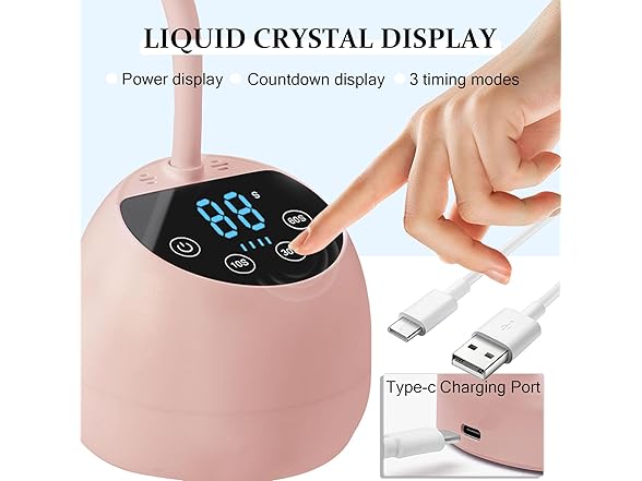 36W Mini Cordless UV Nail Lamp
