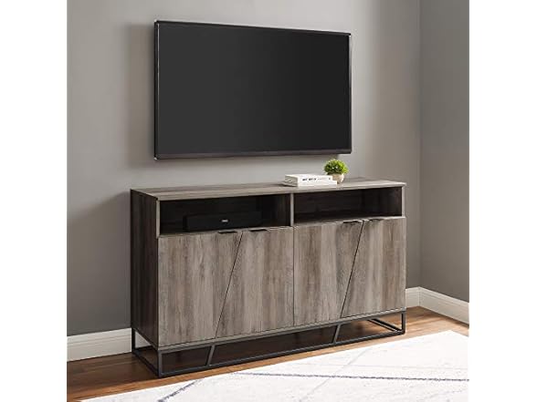 Walker Edison Angled Door Cabinet-Sidebo