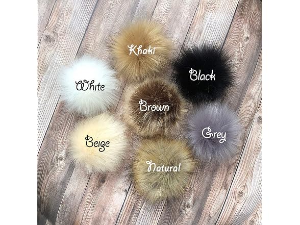 Faux Fur Pom Pom Balls DIY Fox Fur Fluffy