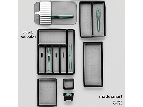madesmart Small Deep Storage Bin,Carbon
