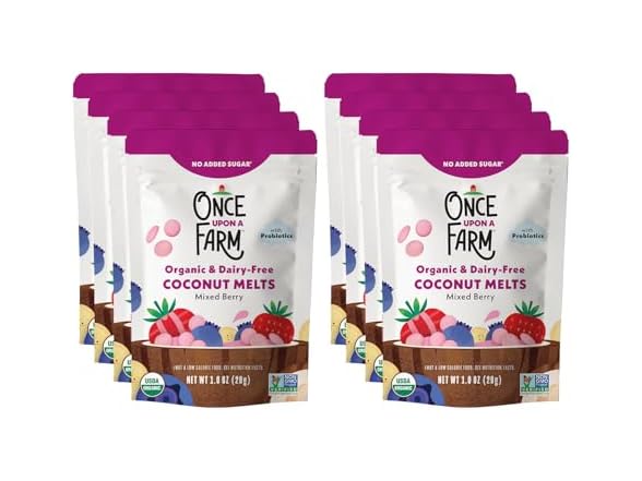 8PK Once Upon A Farm Organic Coconut Melts