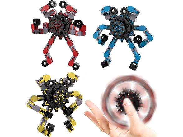 YIZER 3PCS Transformable Fidget Spinner