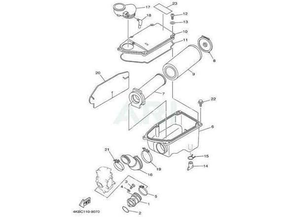 Air Box Lid Intake Duct 1UY-14437-02-00 For Yamaha Wolverine Warrior