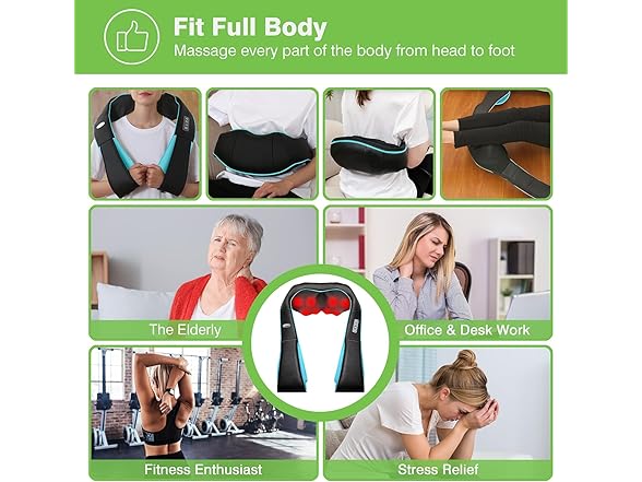 cotsoco Shiatsu  Neck Massager - Turquoise