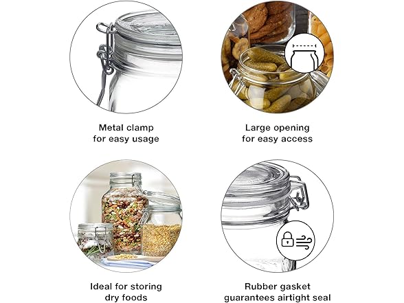  Bormioli Rocco Fido Glass Canning Jar I