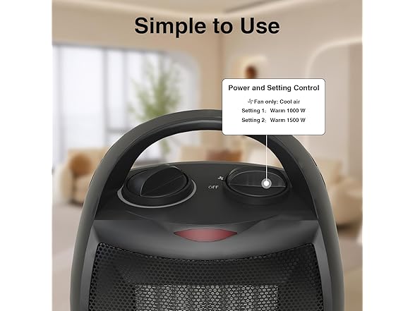Quiet Portable Heater for Office Desk