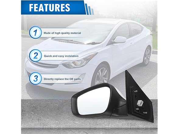 Paderson Left Driver Side Mirror