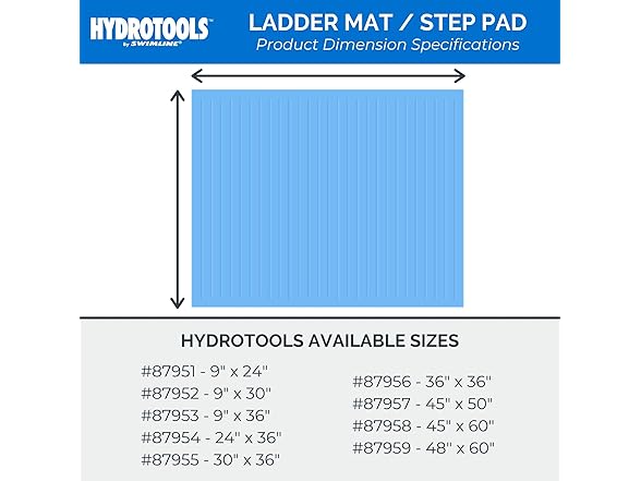 SWIMLINE HYDROTOOLS Protective Pool Ladder Mat for Above Ground Pools