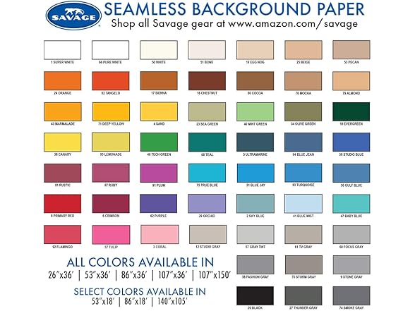 Savage Seamless Paper Photography Backdrop