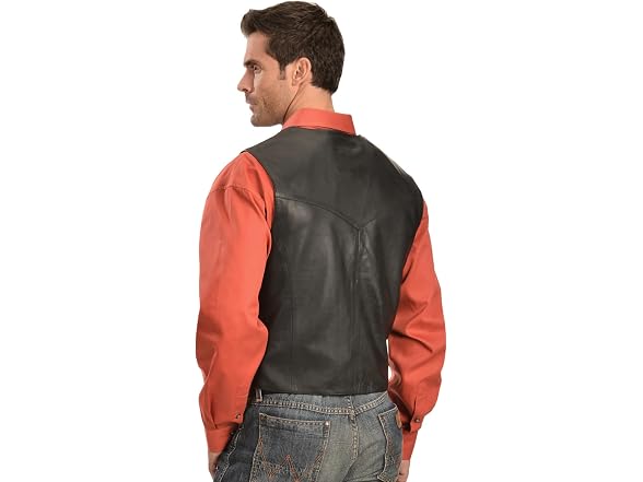 Scully Men (XXL) Lambskin Snap Front Vest