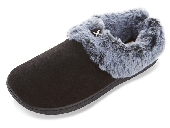 Floopi Womens Microsuede Clog Slipper