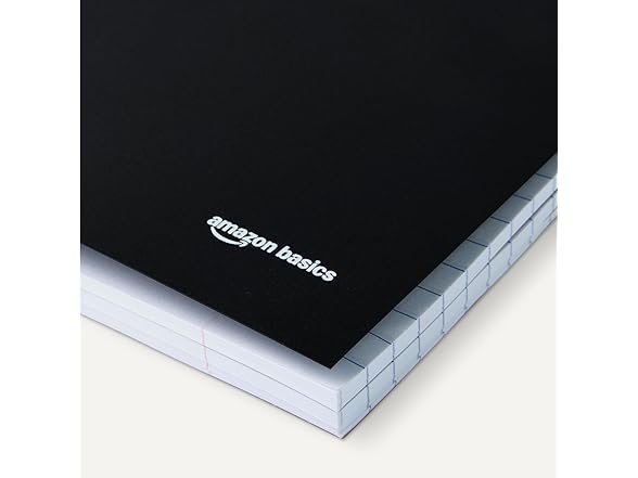 Amazon Basics 3-Subject Notebook Blk 2pk