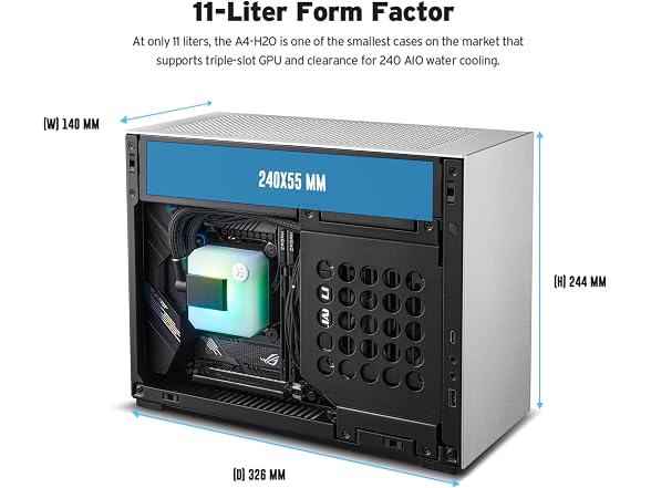 Lian Li A4-H2O Mini-ITX PC Case,