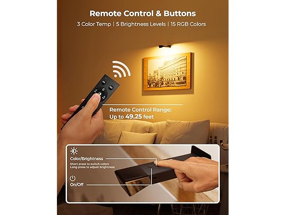 3 Pack Picture Lights for Wall