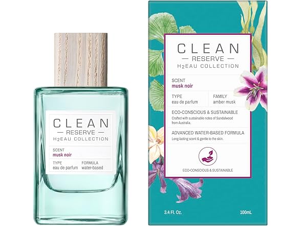 CLEAN H2EAU Musk Noir 3.4 Fl Oz