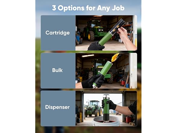 J-KU 14oz Manual Pistol Grip Grease Gun