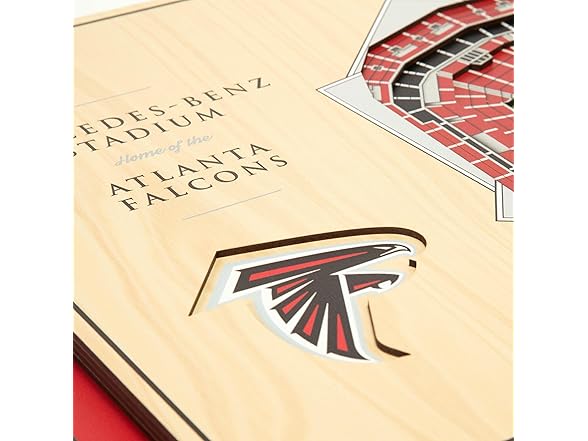 ATLANTA FALCONS 5Layer StadiumViews 3D Wall Art