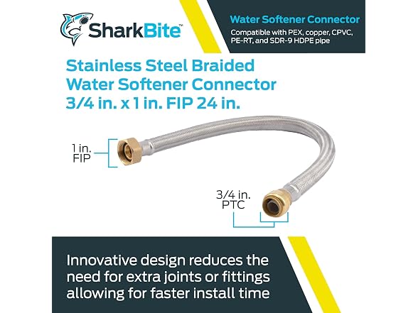 SharkBite 3/4 In x 1 In FIP x 24 In