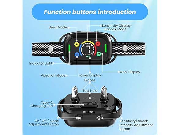 AT&NT Dog Bark Collar Anti Barking Training