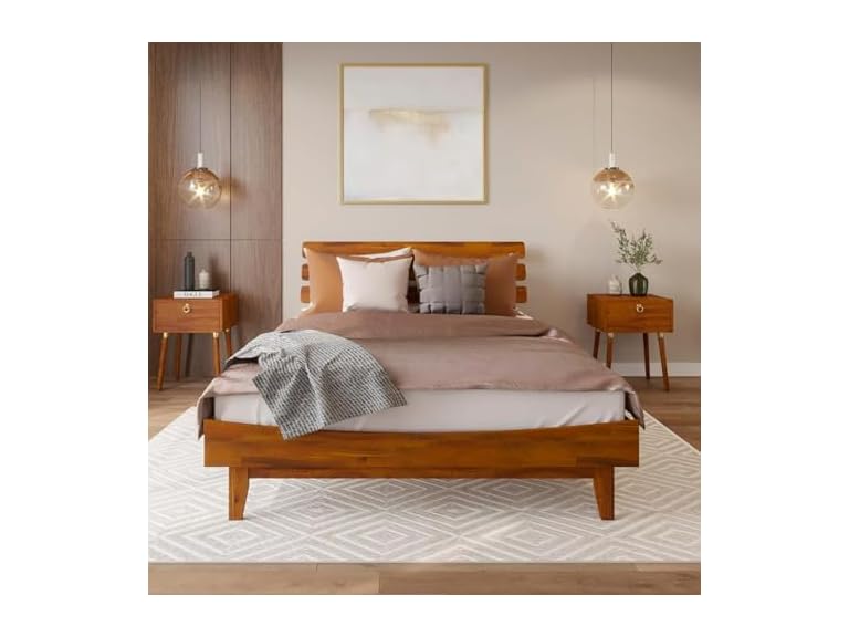 Bme Caden 15" Bed Frame Queen Caramel