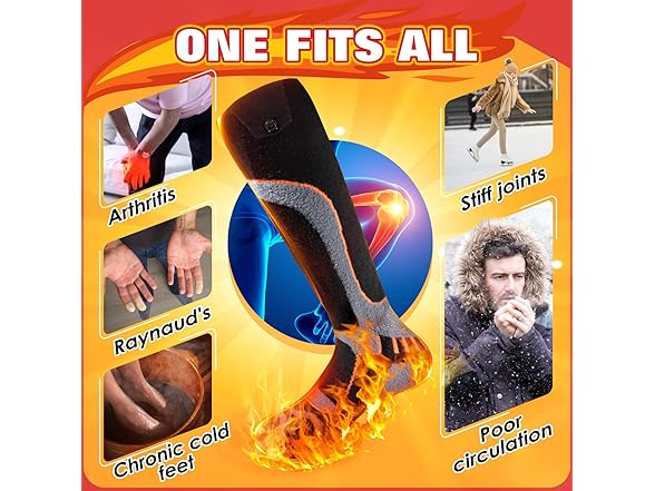 5000 mAh Electric Heated Socks