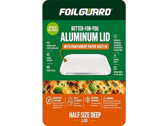 FoilGuard Half Size Aluminum Lid