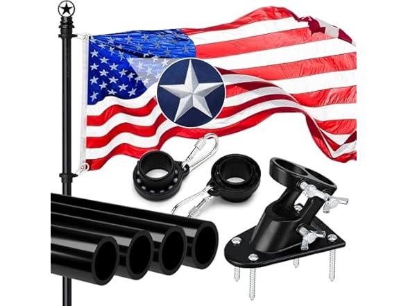 Usnipoya Flag Pole with American Flag