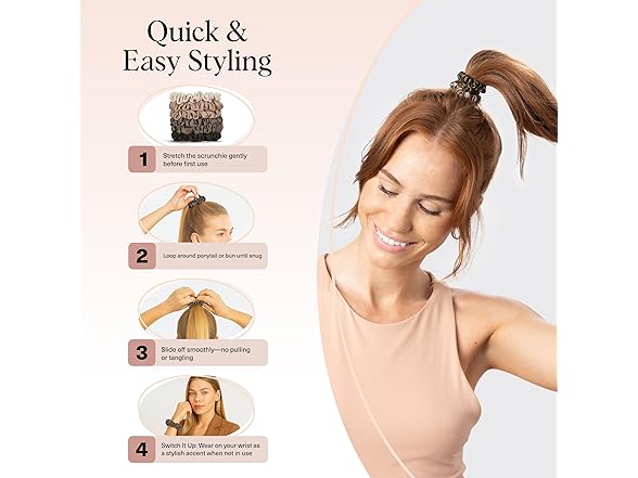 Kitsch Ultra-Petite Satin Scrunchies