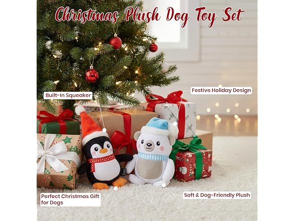 Bow Wow Pet Holiday Plush Pals 2 Pack