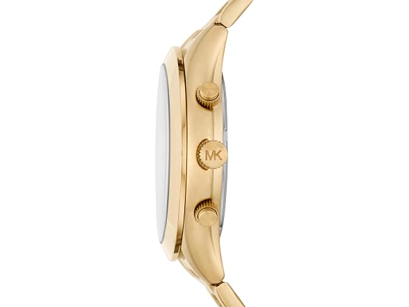 Michael Kors Slim Runway Chronograph Gold-Tone Stainless Steel Men's Watch (Model: MK8909) (Open Box)