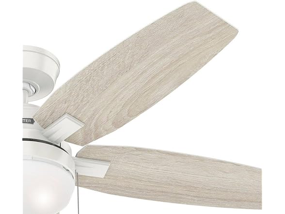 Hunter Fan 52 Inch White Ceiling Fan with Light