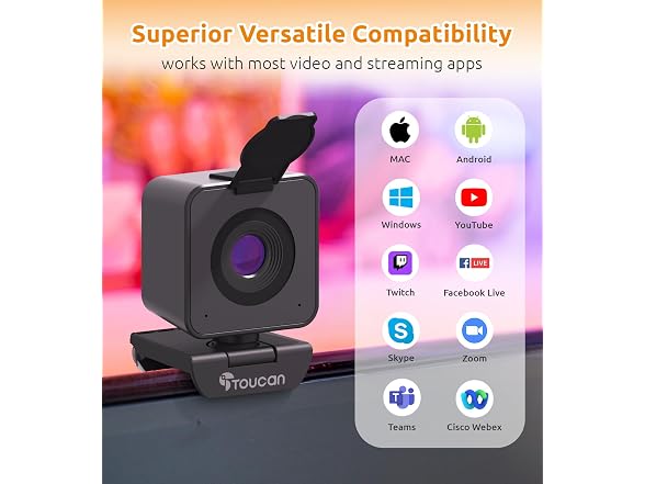 TOUCAN 1080P Webcam for PC