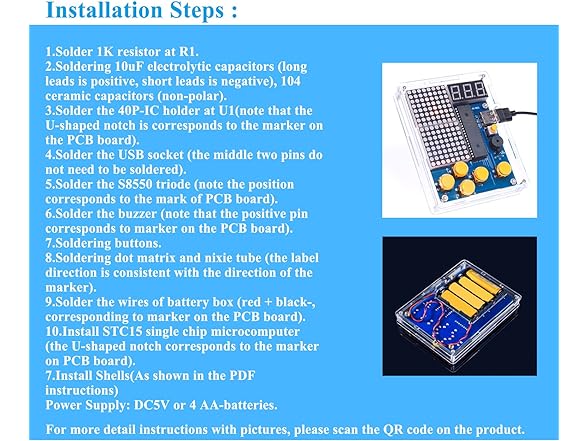 DIY Classic Games Soldering Project Kit