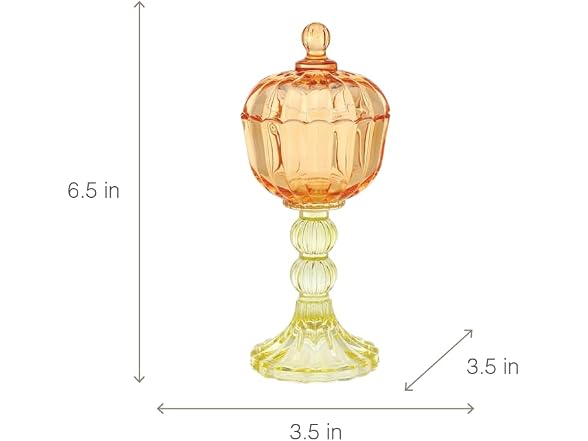 47th & Main Inspired Glass Candy Jar Pedestal Base
