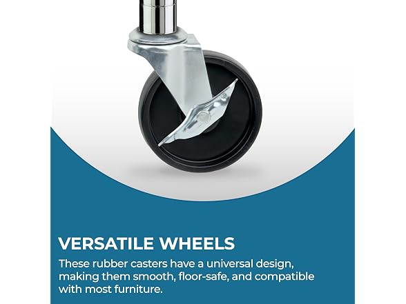 Honey-Can-Do 4-Inch Caster Roller Wheels