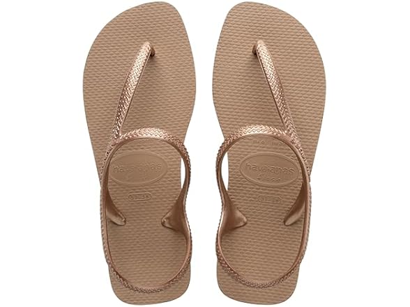 Havaianas Women's Flip Flop Sandals, Rose Gold, 7