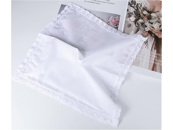 Deeorla Womens Lace Handkerchiefs