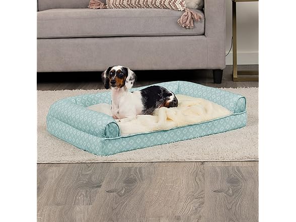 Furhaven Cooling Gel Dog Bed for Medium Small Dogs