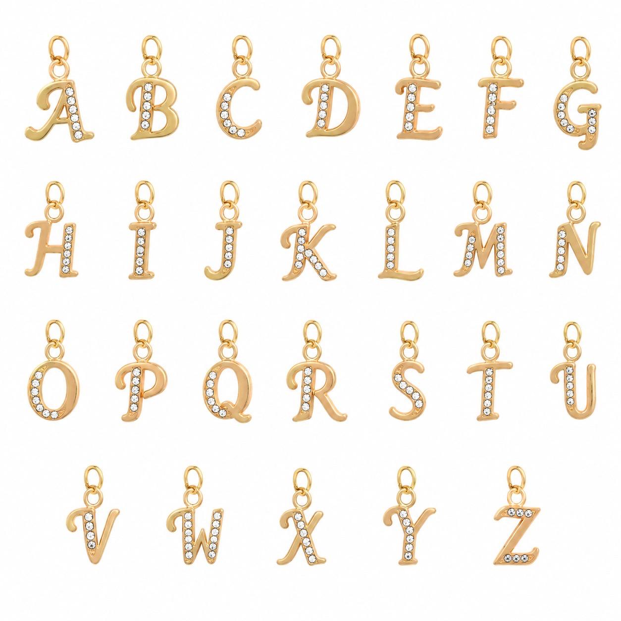 Initial Letter Pendant Necklace - Gallery 5