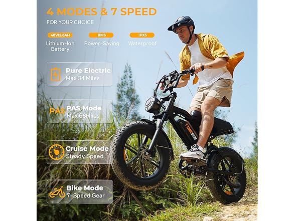 Tamobyke V20 E-Bike Adults 7-Speed
