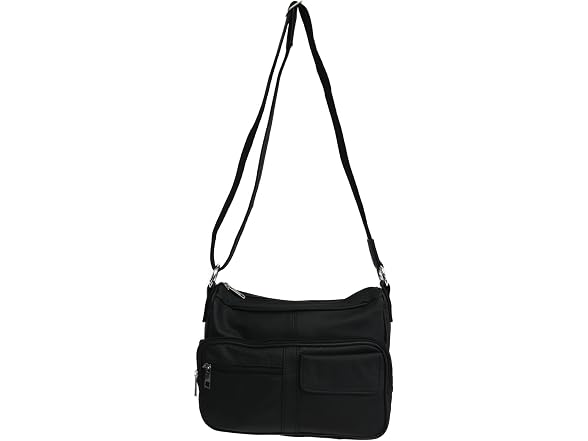 Vine Branch Genuine Leather Locking Black