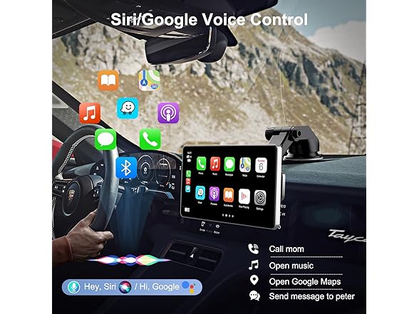 7" Portable Apple Carplay Screen