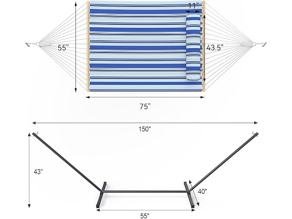 Everyfun Cotton Rope Hammock