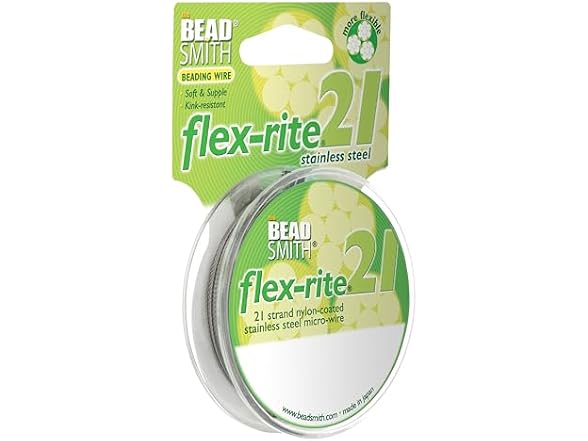 The Beadsmith Flex-Rite Beading Wire,